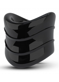 Черное эрекционное кольцо на мошонку Beef Ball Stretcher Snug X Long - Blush Novelties - в Копейске купить с доставкой