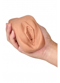 Маструбатор-вагина с вибрацией Soft   Wet Renata Realistic Tan Masturbator - Blush Novelties - в Копейске купить с доставкой