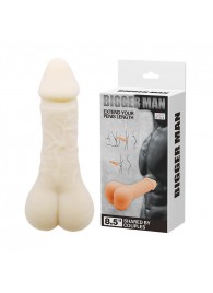Мастурбатор-насадка Bigger Man - 21,5 см. - Baile - в Копейске купить с доставкой
