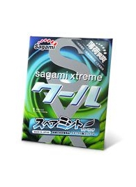 Презерватив Sagami Xtreme Mint с ароматом мяты - 1 шт. - Sagami - купить с доставкой в Копейске