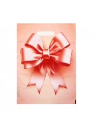 Пакет с принтом в виде банта с вырубной ручкой (30х40 см) - Сима-Ленд - купить с доставкой в Копейске