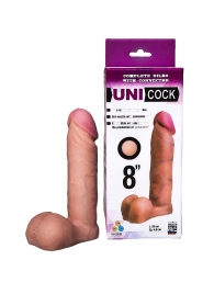 Фаллическая насадка для страпона UNICOCK 8  - 20 см. - LOVETOY (А-Полимер) - купить с доставкой в Копейске