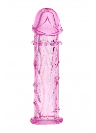 Розовая насадка фаллической формы - 12,5 см. - A-toys - в Копейске купить с доставкой