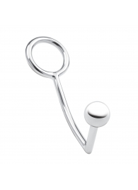 Кольцо на пенис с анальным стимулятором Stainless Steel Anal Hook   Cock Ring - BlueLine - в Копейске купить с доставкой