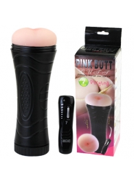 Мастурбатор-анус в колбе с 7 уровнями вибрации и выносным пультом - Baile - в Копейске купить с доставкой