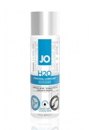 Охлаждающий лубрикант на водной основе JO Personal Lubricant H2O COOLING - 60 мл. - System JO - купить с доставкой в Копейске