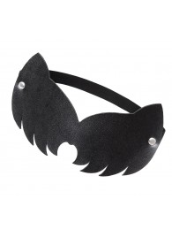 Черная закрытая кожаная маска с ушками кошки - Pecado - купить с доставкой в Копейске