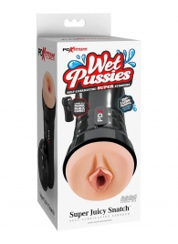 Мастурбатор-вагина в колбе Super Juicy Snatch - Pipedream - в Копейске купить с доставкой