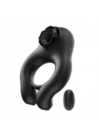 Черное эрекционное кольцо Abe с пультом ДУ - BeYourLover - в Копейске купить с доставкой