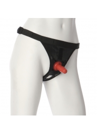 Трусики со штырьком для фиксации насадок Ultra Harness with Plug - Doc Johnson - купить с доставкой в Копейске