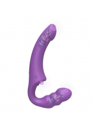 Фиолетовый безремневой страпон Straples Strap-On Dildo - Erokay - купить с доставкой в Копейске
