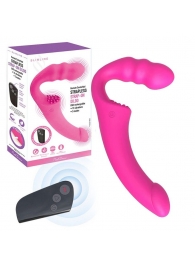 Розовый безремневой страпон Straples Strap-On Dildo - Erokay - купить с доставкой в Копейске