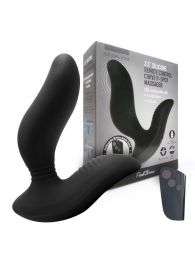 Черный вибромассажер простаты 3,5’’ Remote Control Curve P-spot Massager - 12 см. - Erokay - в Копейске купить с доставкой