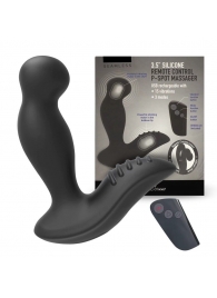 Черный вибромассажер простаты 3,5’’ Remote Control P-spot Massager - 12,5 см. - Erokay - в Копейске купить с доставкой