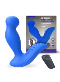Синий вибромассажер простаты 3,5’’ Remote Control P-spot Massager - 12,5 см. - Erokay - в Копейске купить с доставкой