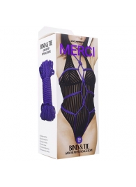 Фиолетовая верёвка для связывания и фиксации Bind Tie - 15,24 м. - Doc Johnson - купить с доставкой в Копейске
