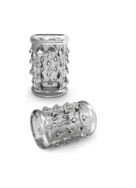 Прозрачная насадка с капельками STAY HARD COCK SLEEVE 05 CLEAR - Blush Novelties - в Копейске купить с доставкой