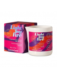 Массажная свеча Light My Fire Coconut с ароматом кокоса - 65 гр. - Love to Love - купить с доставкой в Копейске