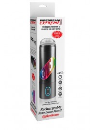Перезаряжаемый мастурбатор-ротик Extreme Toyz Rechargeable Roto-Bator Mouth - Pipedream - в Копейске купить с доставкой