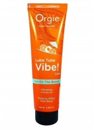 Гель с эффектом вибрации Lube Tube Vibe Low Sex On The Beach - 100 мл. - ORGIE - купить с доставкой в Копейске