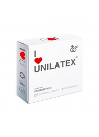 Ультратонкие презервативы Unilatex Ultra Thin - 3 шт. - Unilatex - купить с доставкой в Копейске