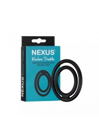 Черное двойное эрекционное кольцо Nexus Enduro Double - Nexus Range - в Копейске купить с доставкой