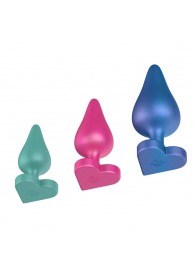 Набор из 3 анальных пробок Romp Luster - ROMP