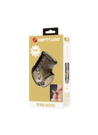 Дымчатая насадка на пенис и мошонку - Baile - в Копейске купить с доставкой