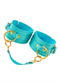 Голубые однослойные кожаные оковы - Pecado - купить с доставкой в Копейске