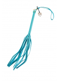 Голубая кожаная плеть - 50 см. - Pecado - купить с доставкой в Копейске