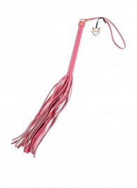 Розовая кожаная плеть - 50 см. - Pecado - купить с доставкой в Копейске