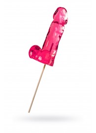 Розовый леденец в форме члена со вкусом айриш крим - 173 гр. - Sosuчki - купить с доставкой в Копейске