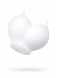 Белая сувенирная свеча «Сиськи» - Pecado - купить с доставкой в Копейске