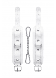 Белые узкие наручники-браслеты со скруглёнными углами - Pecado - купить с доставкой в Копейске