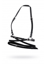 Черная кожаная портупея «Осанка» - Pecado - купить с доставкой в Копейске