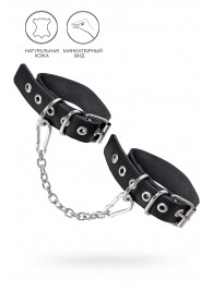 Черные оковы из одного ремешка с люверсами - Pecado - купить с доставкой в Копейске