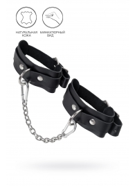 Черные мини-оковы со скруглёнными углами - Pecado - купить с доставкой в Копейске