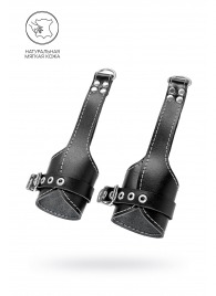 Черные подвесы с белой строчкой - Pecado - купить с доставкой в Копейске