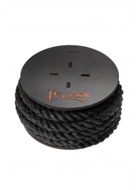 Черная веревка для шибари на катушке - 5 м. - Pecado - купить с доставкой в Копейске