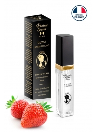 Стимулирующий блеск для губ со вкусом клубники - 7 мл. - Plaisir Secret - купить с доставкой в Копейске