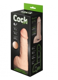 Телесный фаллоудлинитель с мошонкой Cock Next - 17 см. - LOVETOY (А-Полимер) - в Копейске купить с доставкой