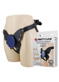 Синие трусики харнесс с платформой Caludio II - Baile - купить с доставкой в Копейске