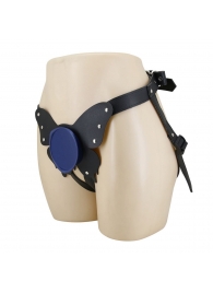 Синие трусики харнесс с платформой Caludio II - Baile - купить с доставкой в Копейске