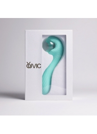 Бирюзовый вибромассажёр с деликатными токами - Youvic - купить с доставкой в Копейске