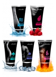 Набор из 5 лубрикантов JUJU (увлажняющий, Hot+, Long, Anal, малина) - JuJu - купить с доставкой в Копейске