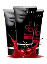 Набор из 3 съедобных лубрикантов JUJU со вкусом вишни - JuJu - купить с доставкой в Копейске