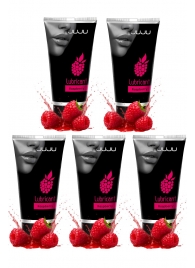 Набор из 5 съедобных лубрикантов JUJU со вкусом малины - JuJu - купить с доставкой в Копейске