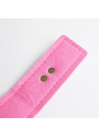 Черно-розовый ошейник с золотистой фурнитурой - Crazy Handmade - купить с доставкой в Копейске