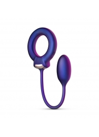 Фиолетовое эрекционное виброкольцо с анальным шариком Eclipse - ONE DC B.V. - в Копейске купить с доставкой