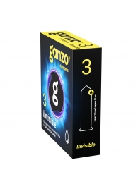 Супертонкие презервативы Ganzo Invisible - 3 шт. - Ganzo - купить с доставкой в Копейске